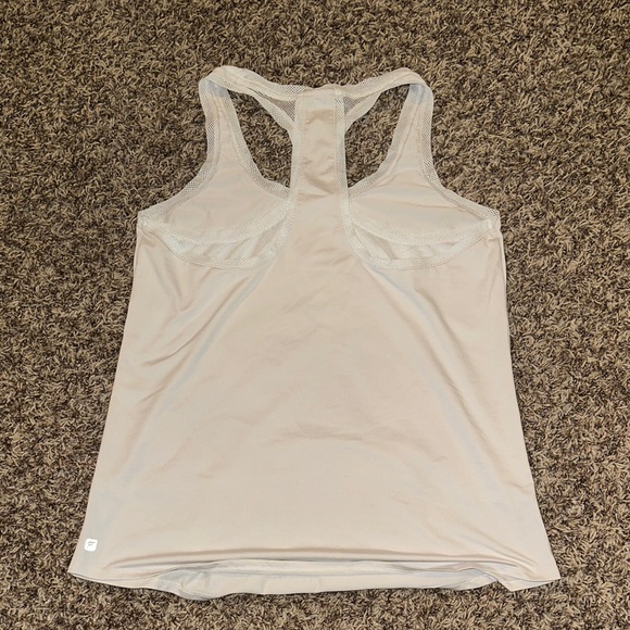 Fabletics White Racerback Tank Top - Picture 3 of 3